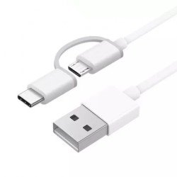 Xiaomi Cable USB-A a MicroUSB con Adaptador a USB-C 1m