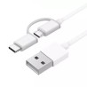 Xiaomi Cable USB-A a MicroUSB con Adaptador a USB-C 1m