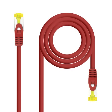 Nanocable Cable Red Latiguillo LSZH Cat.6A SFTP AWG26 30cm - Color Rojo