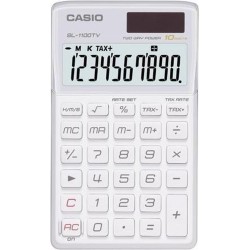 Casio SL1100TV Calculadora de Escritorio - Calculo de Impuestos - Pantalla LCD de 10 Digitos - Solar y Pilas