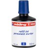 Edding T100 Bote de Recarga para Rotulador Permanente - Capacidad 100ml - Color Azul