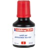 Edding T25 Bote de Recarga para Rotulador Permanente - Capacidad 30ml - Color Rojo