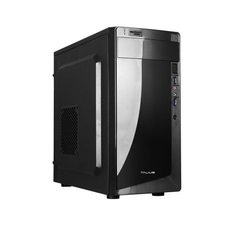 Talius Denver Caja Micro ATX - Fuente 500W - 2x USB 3.0 -  Lector de Tarjetas SD/TF - Ventilador 8cm - Color Negro
