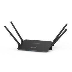 Talius RT1200 Router Inalambrico AC 1200M Dual Band - 4x LAN, 1x WAN - 10/100Mbps - 4 Antenas Omnidireccionales - Color Negro