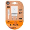 TechOneTech Cargador Doble de Pared + Cable USB-A a USB-C 1m - Recubierto de Nylon Trenzado