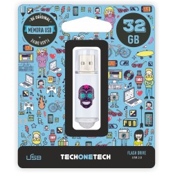 TechOneTech Calavera Maya Memoria USB 2.0 32GB (Pendrive)
