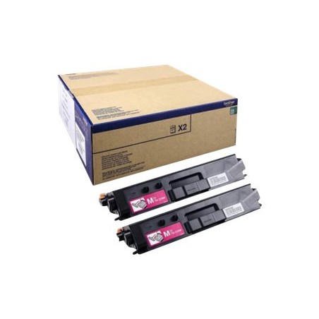 Brother TN329 Magenta Pack de 2 Cartuchos de Toner Originales - TN329MTWIN