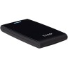 Tooq Carcasa Externa HDD/SDD 2.5" hasta 12,5mm SATA USB 3.0 - Sin Tornillos - Color Negro