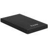 Tooq Carcasa Externa HDD/SDD 2.5" hasta 9,5mm SATA USB 3.0 - Color Negro