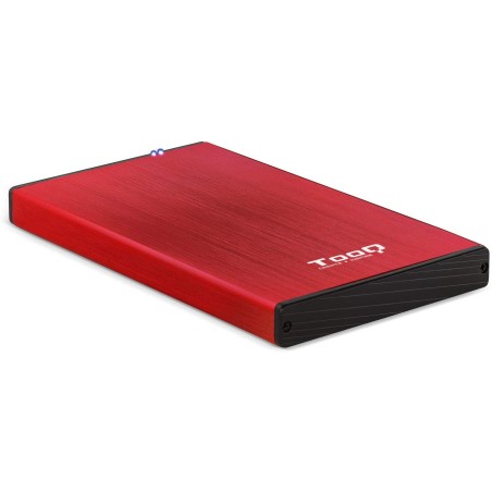 Tooq Carcasa Externa HDD/SDD 2.5" hasta 9,5mm SATA USB 3.0 - Color Rojo