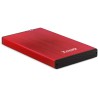 Tooq Carcasa Externa HDD/SDD 2.5" hasta 9,5mm SATA USB 3.0 - Color Rojo