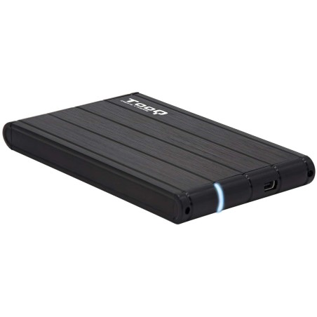 Tooq Carcasa Externa HDD/SDD 2.5" hasta 9,5mm SATA USB 3.0 - Color Negro