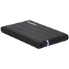 Tooq Carcasa Externa HDD/SDD 2.5" hasta 9,5mm SATA USB 3.0 - Color Negro