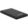 Tooq Carcasa Externa HDD/SDD 2.5" hasta 9,5mm SATA USB-C con Adaptador a USB-A - Color Negro