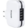 Tooq Cargador de Pared 4x USB 2.0 - Tecnologia AI - Color Blanco