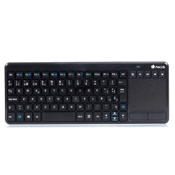 NGS TV Warrior Teclado Multimedia Inalambrico con Touchpad 2.4 GHz - Color Negro