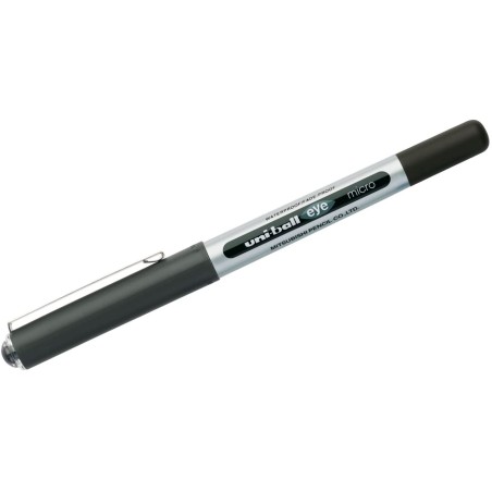 Uni-ball Roller Eye Micro Boligrafo de Tinta Liquida - Punta de Acero Inoxidable 0,5 mm - Trazo de 0,3 mm - Visor de Tinta - Cli