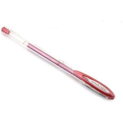 Uni-ball Signo Noble Metal Boligrafo de Gel - Punta de Acero Inoxidable 0.8 mm. - Trazo 0.50 mm. aprox. - Tinta Gel - Color Rojo