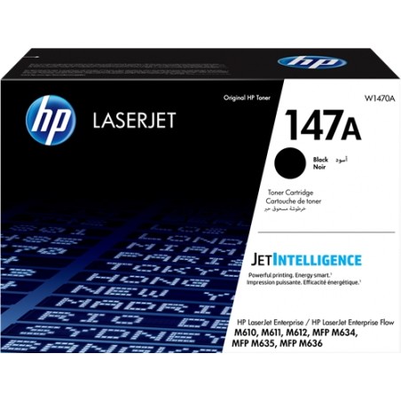 HP W1470A Negro Cartucho de Toner Original - 147A