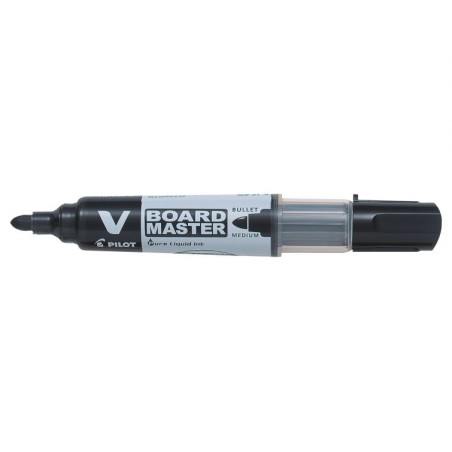Pilot V-Board Master Begreen Rotulador para Pizarra Blanca - Punta Redonda 6mm - Trazo 2.3mm - 91% Plastico Reciclado - Recargab