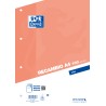 Oxford Recambio Formato A4 Liso 4 Taladros - 100 Hojas Sueltas