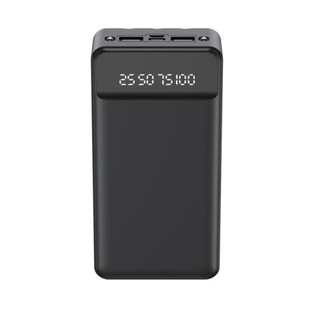 XO Powerbank PR163 - 20000MAH - Carga Rapida - Incluye Cables - Display Digital - Luz Led - Color Negro