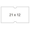 Apli Etiquetas Blancas para Maquinas Etiquetadoras de Precios de 1 Linea - Tamaño 21x12mm - Pack de 6 Rollos con 1000 Etiquetas 