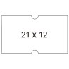 Apli Etiquetas Blancas para Maquinas Etiquetadoras de Precios de 1 Linea - Tamaño 21 x 12mm - Pack de 6 Rollos con 1000 Etiqueta