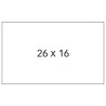 Apli Etiquetas Blancas para Maquinas Etiquetadoras de Precios de 2 Lineas - Tamaño 26 x 16mm - Pack con 6 Rollos de 1000 Etiquet
