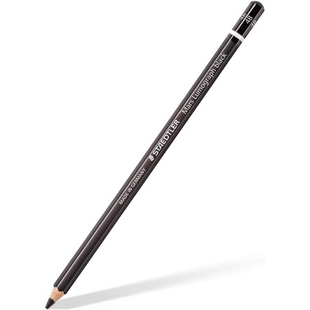 Staedtler Mars Lumograph Black Artist Pencil 100B Lapiz de Grafito - Mina 4B - Resistencia a la Rotura - Madera de Bosques Soste