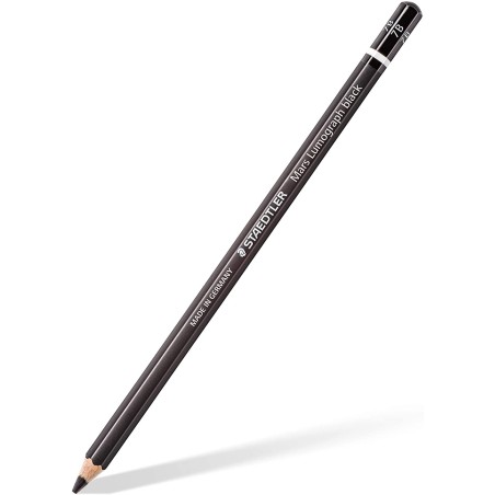 Staedtler Mars Lumograph Black Artist Pencil 100B Lapiz de Grafito - Mina 7B - Resistencia a la Rotura - Madera de Bosques Soste