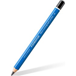 Staedtler Mars Lumograph Jumbo 100J Lapiz de Grafito - Mina 4B - Acabados Metalicos - Diametro Mina 5.3mm - Madera de Bosques So