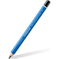 Staedtler Mars Lumograph Jumbo 100J Lapiz de Grafito - Mina 8B - Acabados Metalicos - Diametro Mina 5.3mm Aprox - Alta Resistenc