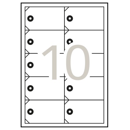Apli Etiquetas Colgantes Imprimibles 98 x 57mm 10 Hojas