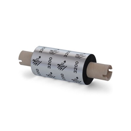 Zebra ZipShip 3200 Pack de 12 Cintas de Transferencia Termica Original - Cintas de mezcla Cera/Resina - Nucleo 12.7mm, Ancho 64m