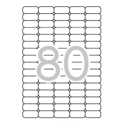 Apli Etiquetas Blancas Removibles 35.6 x 16.9mm 25 Hojas