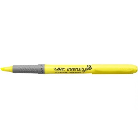 Bic Highlighter Grip Pack de 12 Marcadores Fluorescentes Pastel - Punta Biselada - Trazo entre 1.60 y 3.30mm - Grip Texturizado 