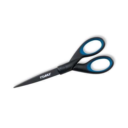 Dahle 54307 Office Titanium Tijeras de Acero Templado 18cm - Recubiertas de Titanio - Revestimiento Antiadherente - Mangos Reves