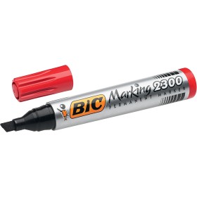 Bic Marking 2300 Ecolutions Rotulador Permanente - Punta Biselada - Trazo 3,7 - 5,5mm - Tinta con Base de Alcohol - Secado Rapid