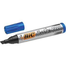 Bic Marking 2300 Ecolutions Rotulador Permanente - Punta Biselada - Trazo 3,7 - 5,5mm - Tinta con Base de Alcohol - Secado Rapid