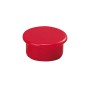 Dahle 95513 Pack de 10 Imanes para Pizarra Blanca - Diametro de 13mm - Color Rojo