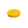 Dahle 95524 Pack de 10 Imanes para Pizarra Blanca - Diametro de 24mm - Color Amarillo