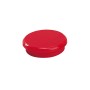 Dahle 95524 Pack de 10 Imanes para Pizarra Blanca - Diametro de 24mm - Color Rojo