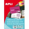 Apli Tarjetas de Visita Doble Cara Mate 320g 20 Hojas
