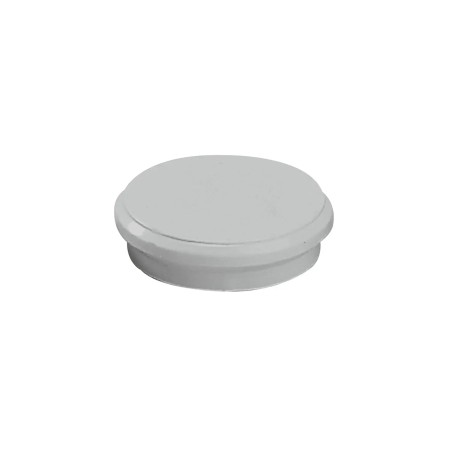 Dahle 95524 Pack de 10 Imanes para Pizarra Blanca - Diametro de 24mm - Color Gris