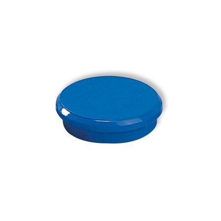 Dahle 95524 Pack de 10 Imanes para Pizarra Blanca - Diametro de 24mm - Color Azul