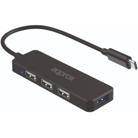 Approx Hub USB-C con 3x USB 2.0 y 1x USB 3.0 - Velocidad hasta 5 Gbit/s
