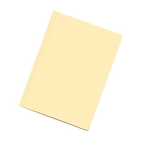 Dohe Pack de 50 Subcarpetas de Cartulina - Tamaño Folio - Ranura para Fastener - Color Amarillo Claro