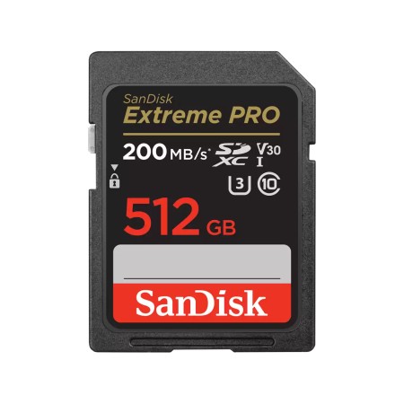 Sandisk Extreme Pro Tarjeta SDXC 512GB UHS-I U3 V30 Clase 10 170MB/s