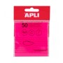 Apli Notas Adhesivas Transparentes Bloc 50 Hojas 75x75mm - Para Anotar sin Perder la Visibilidad del Texto o la Imagen - Resiste